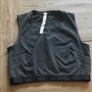 Lululemon gray crop top tank